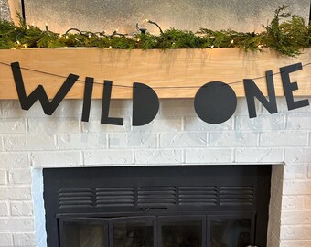 Wild One Banner| Jungle 1st Birthday | Tribal First Birthday Party Garland |