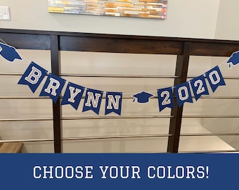 Personalized 2026 Graduation Banner | Name, Year & School Colors