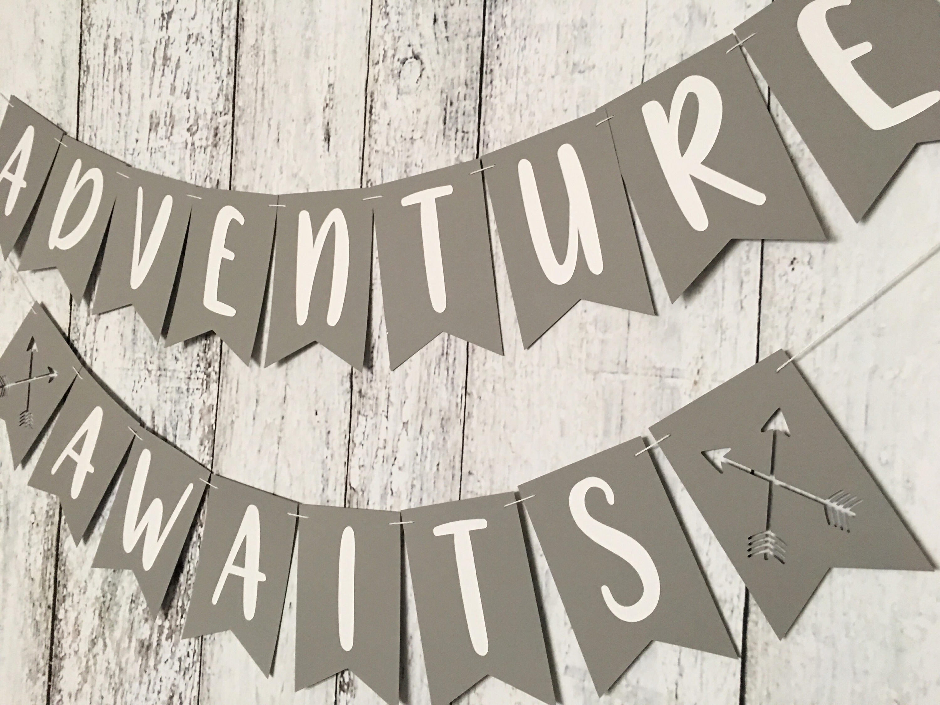 Adventure Awaits Banner in Custom Colors Graduation Banner - Etsy