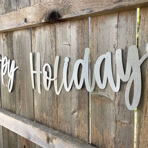 Happy Holidays Banner, Holiday Party Sign