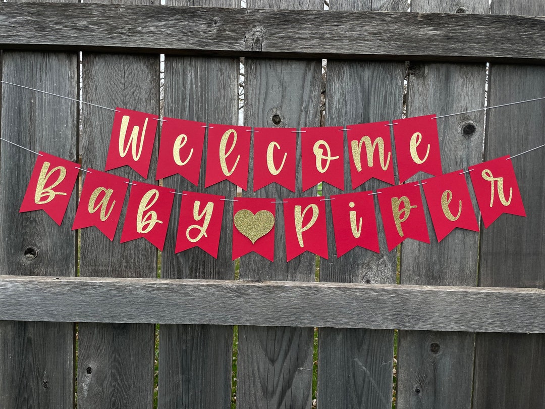 Regular Custom Pennant Cardstock Name Banner Choose Your Saying Banner