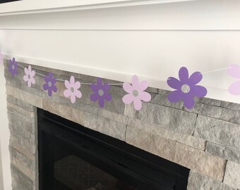 Flower Banner | Flower Garland | Flower Birthday Decorations | Flower Party