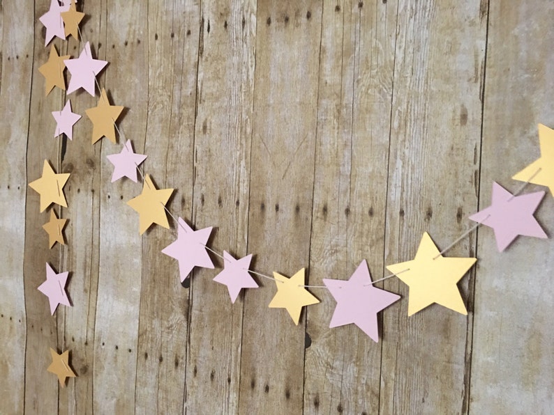 Star Banner Made in Custom Colors Star Garland First Birthday Party Decorations Star Backdrop Galaxy Party Baby Shower