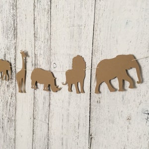 Jungle Safari Animal Banner, Safari Baby Shower Decor