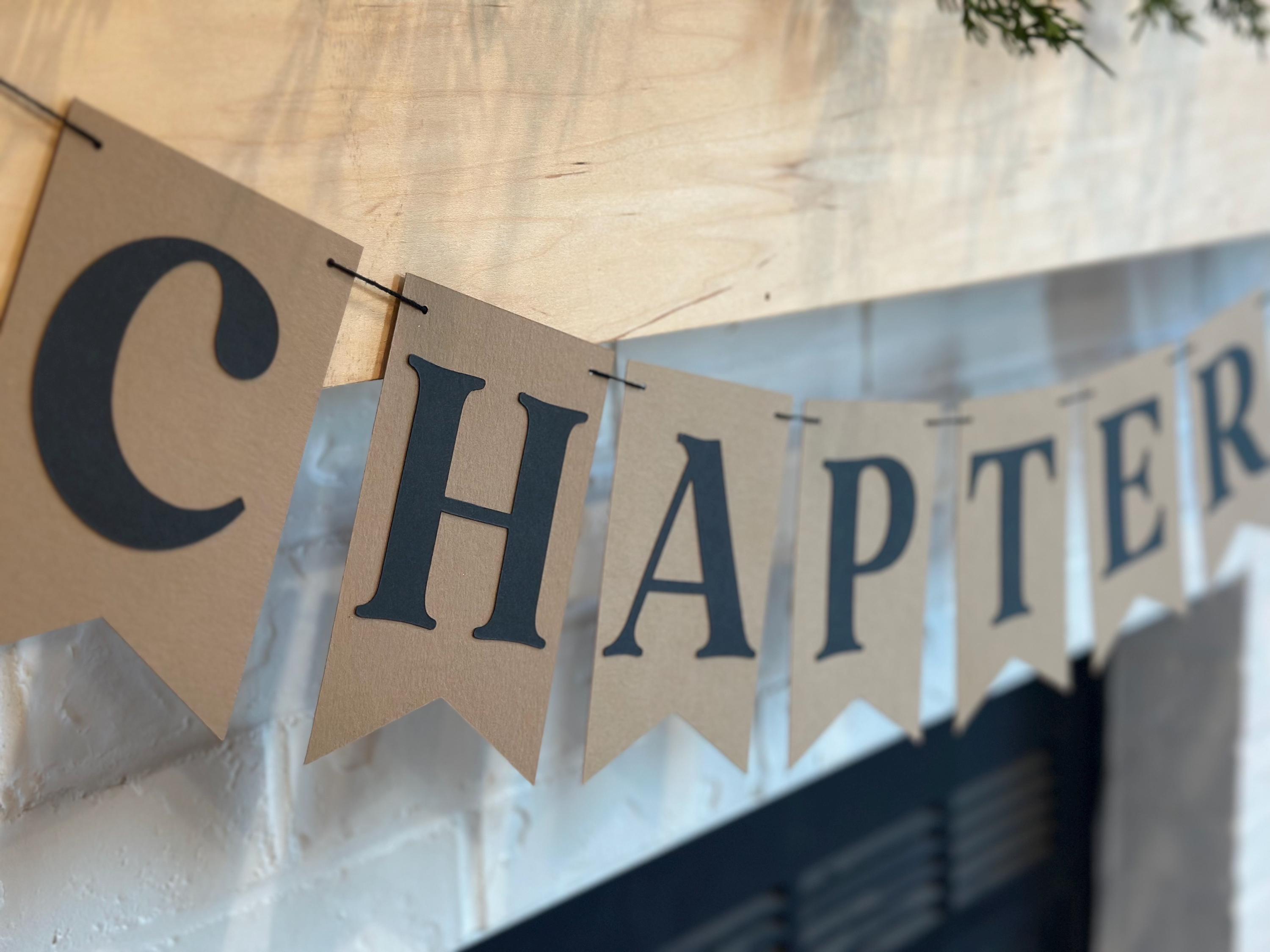 Personalized Chapter Birthday Banner | Book Theme Party Decor | One for ...