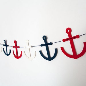 Anchor Garland Anchor Banner Nautical Banner Nautical Garland image 4