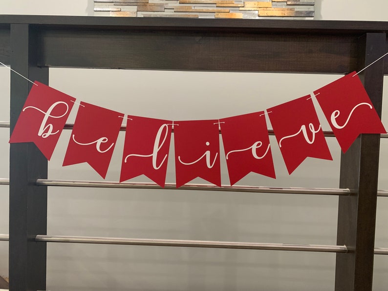 Believe Banner Believe Christmas Banner Believe Photoshoot - Etsy