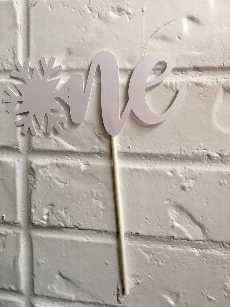 ONEDERLAND Cake Topper Cardstock Paper Cake Topper Winter Etsy