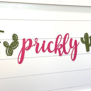 One Prickly Pair Banner | One Prickly Pair | First Birthday Party Decorations | Cactus First Birthday Banner | Twins First Birthday Banner