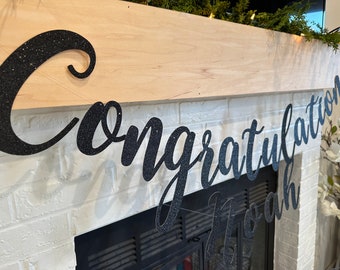 Congratulations Banner | Personalized Graduation Congratulations Banner | Graduation Banner | Congrats Banner | You did it Banner