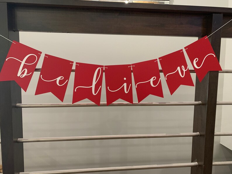 Believe Banner Believe Christmas Banner Believe Photoshoot - Etsy