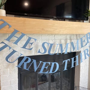 The Summer I Turned Pretty Birthday Banner: Custom Age Party Decoration