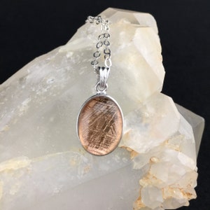 Extraterrestrial! Genuine Muonionalusta Meteorite Copper Plated Oval Pendant (19x14mm)