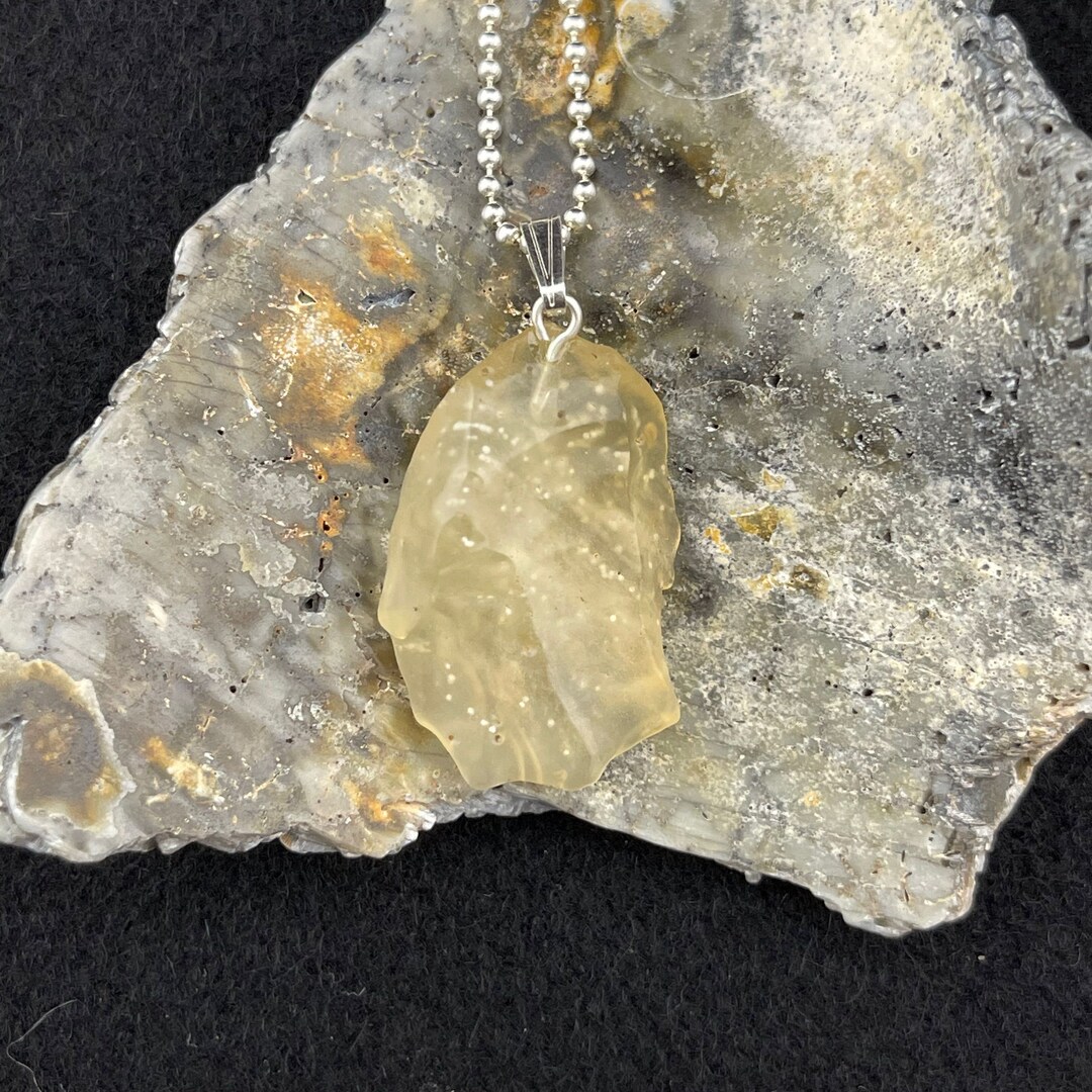 Like King Tut A Libyan Desert Glass Pendant 180 Etsy