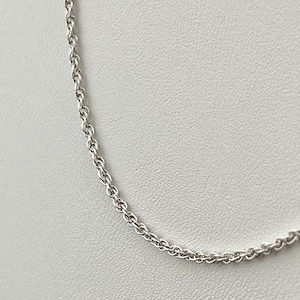 For Your Pendant....Italian Rhodium Plated .925 Sterling Silver Chain: SPIGA (1.0mm / 55cm, Spring Ring)