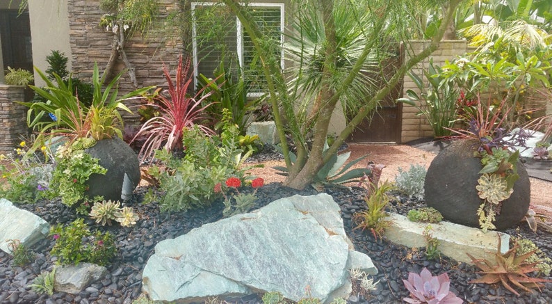 Large Decorative cement garden sphere 22 image 3