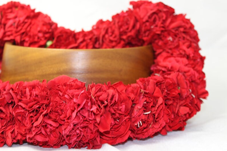 Fresh Lei Double Carnation Lei Authentic shipped Etsy
