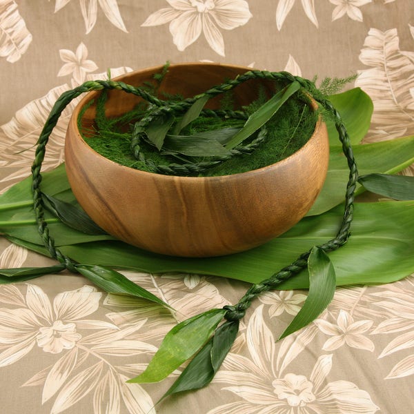 Lei "Ti Leaf Lei" - Fresh Ti Leaf from Hawaii - Choose Your Delivery Date! - Leis for Men Graduation Weddings Birthday Hawaii