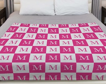 Monogram Blanket - Personalized Blanket - Custom Blanket - Name Blanket - Teen Blanket - Teen Personalized Gift - Big Kid Blanket