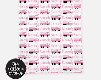 FireTruck Blanket - Fire Truck Baby Blanket - Personalized Baby Blanket - Firemen Baby Blanket - Firetruck Gift - Firemen Gift - Firefighter