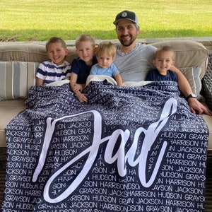 Personalized blankets for father's day hotsell