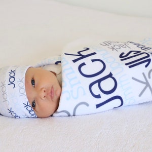 Name Blanket - Baby Boy Name Blanket - Monogram Baby Blanket- Boy Blanket- Personalized Baby Blanket - Baby Blanket Personalized