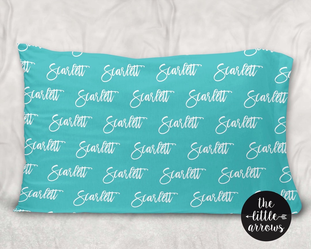 Personalized Pillowcase Name Pillowcase Personalized Bedding Kid