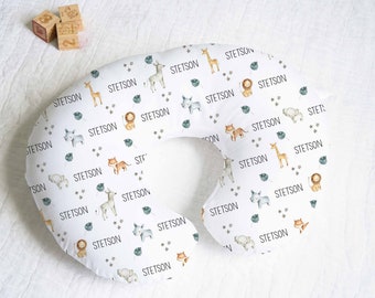 Nursing Pillow Cover - Personalized Boppy Cover - Customized Nursing Cover - Baby Shower Gift - Personalized Baby Gift - Woodland Nursery