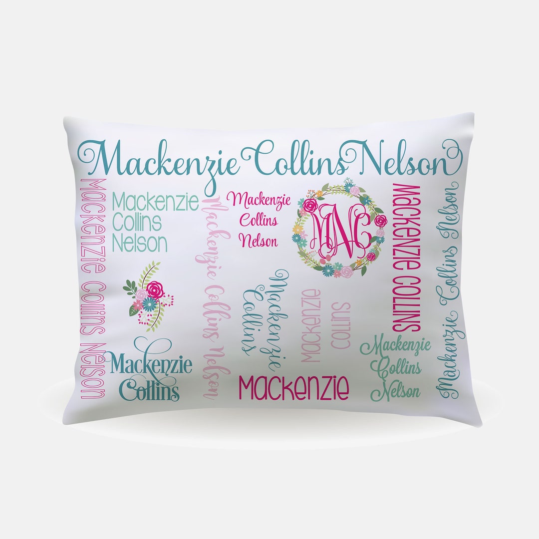 Personalized Pillowcase Name Pillowcase Personalized Bedding Kid Personalized Pillowcase Kids
