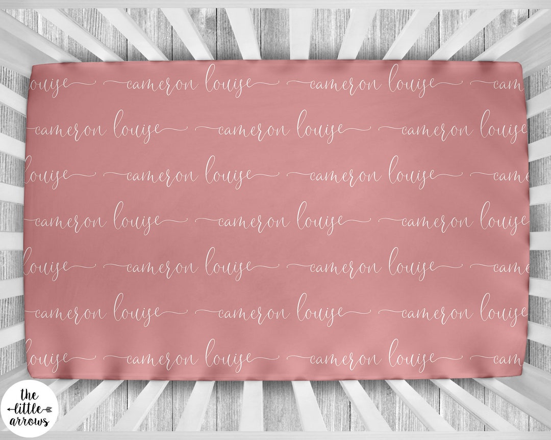 Personalized Crib Sheet Baby Crib Sheet Boy Girl Crib Sheet