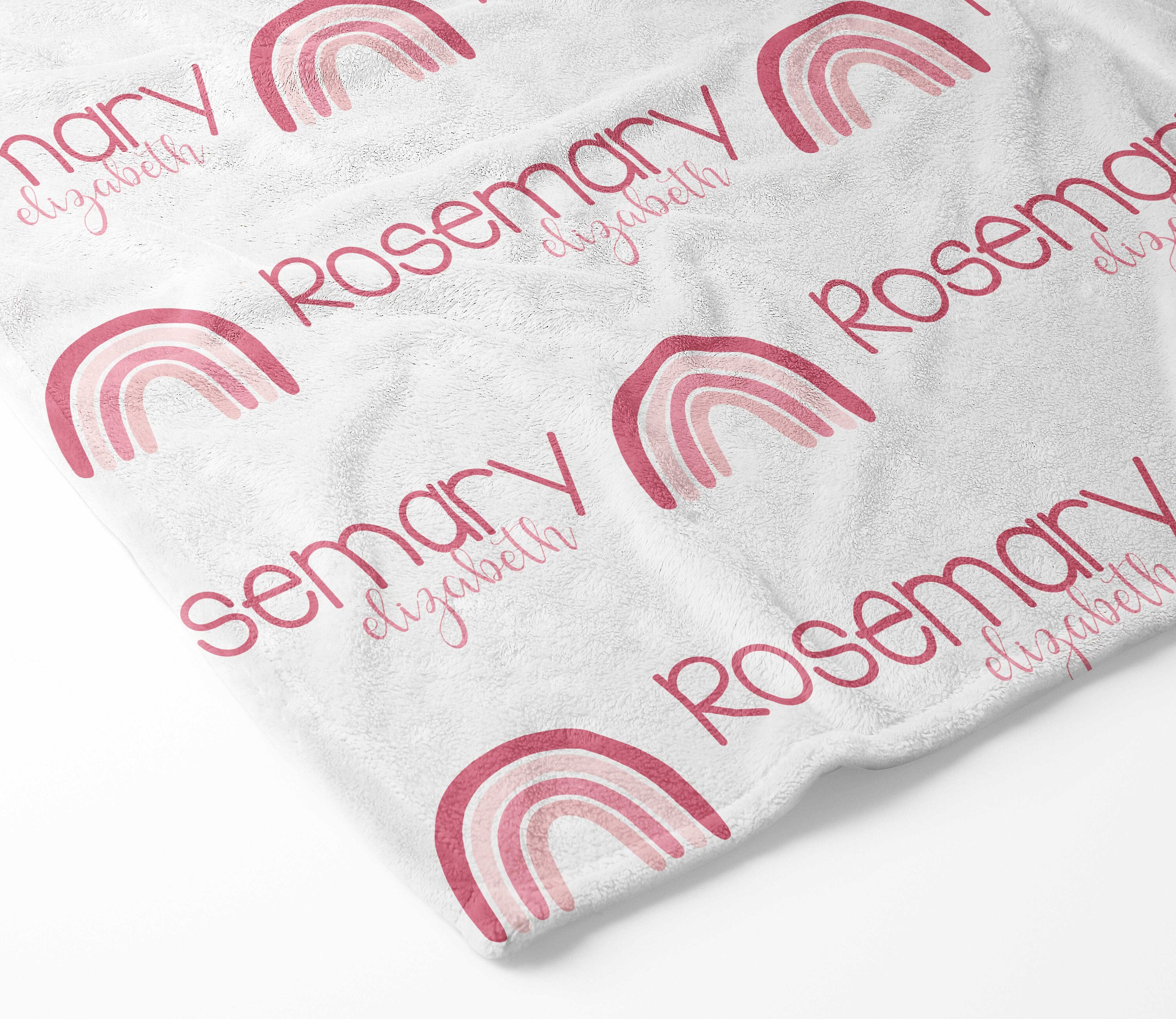 Rainbow Baby Blanket Rainbow Name Blanket Rain Baby Etsy