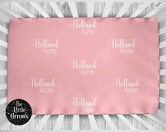 Personalized Crib Sheet - Baby Crib Sheet - Girl Boy Crib Sheet - Personalized Nursery Bedding - Monogram Crib Sheet - Crib Sheet