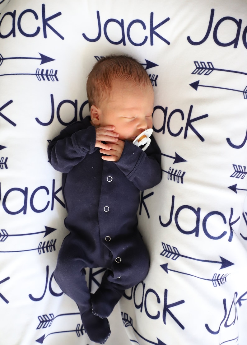 Arrow Blanket Name Blanket Baby Name Blanket Etsy