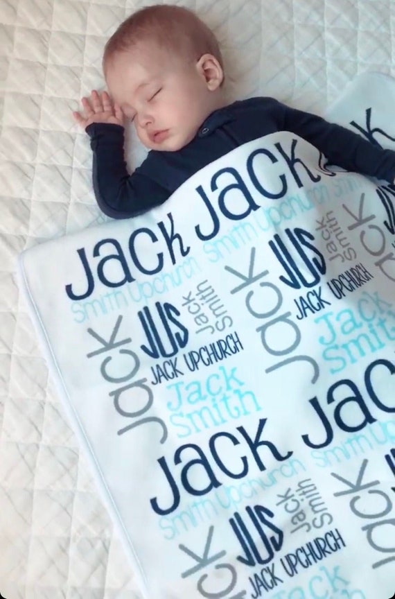 personalized baby boy blankets etsy