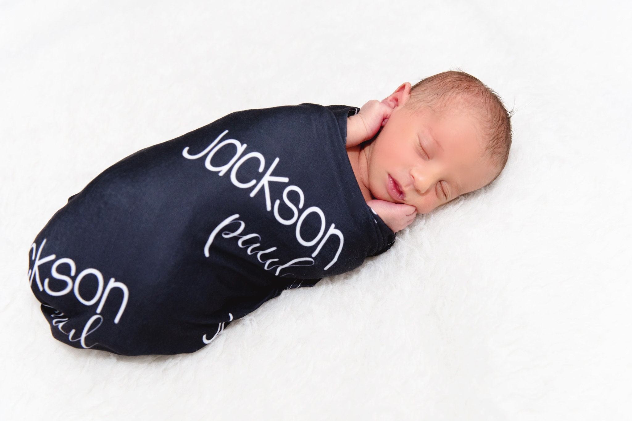 Baby Boy Swaddle and Hat Baby Personalized Swaddle Blanket Etsy