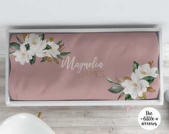 Personalized Changing Pad Cover - Changing Pad Cover - Name Changing Pad Cover - Monogram Changing Pad Cover - Magnolia Baby Bedding