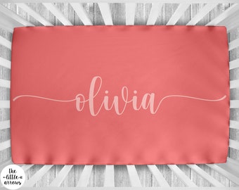 Personalized Crib Sheet - Baby Crib Sheet - Boy Crib Sheet - Personalized Nursery Bedding - Monogram Crib Sheet - Crib Sheet