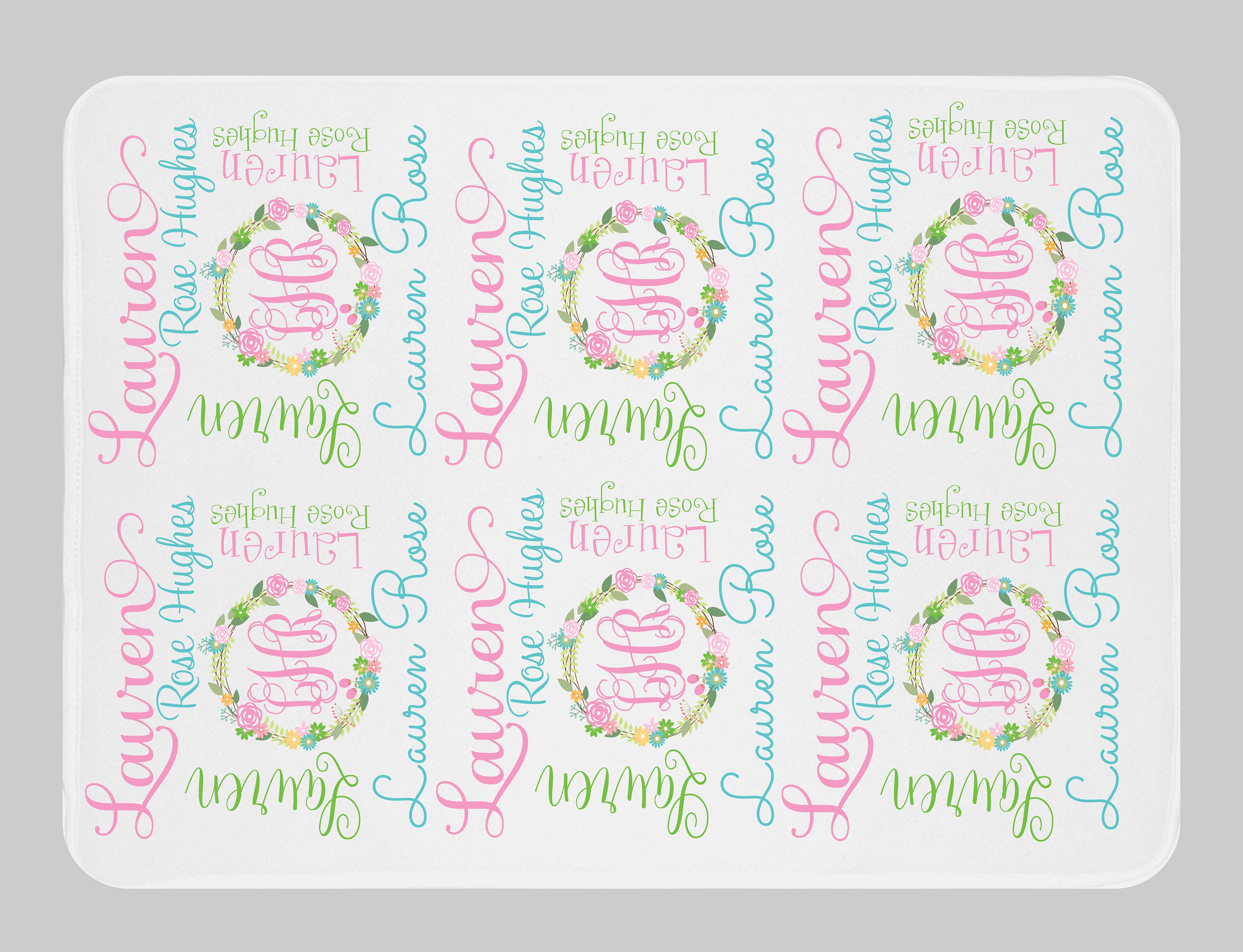 Personalized Girl Blanket Monogram Baby Blanket Etsy