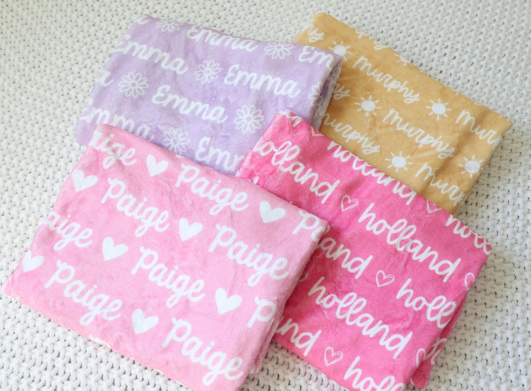 Monogram Blanket Personalized Blanket Custom Blanket Etsy