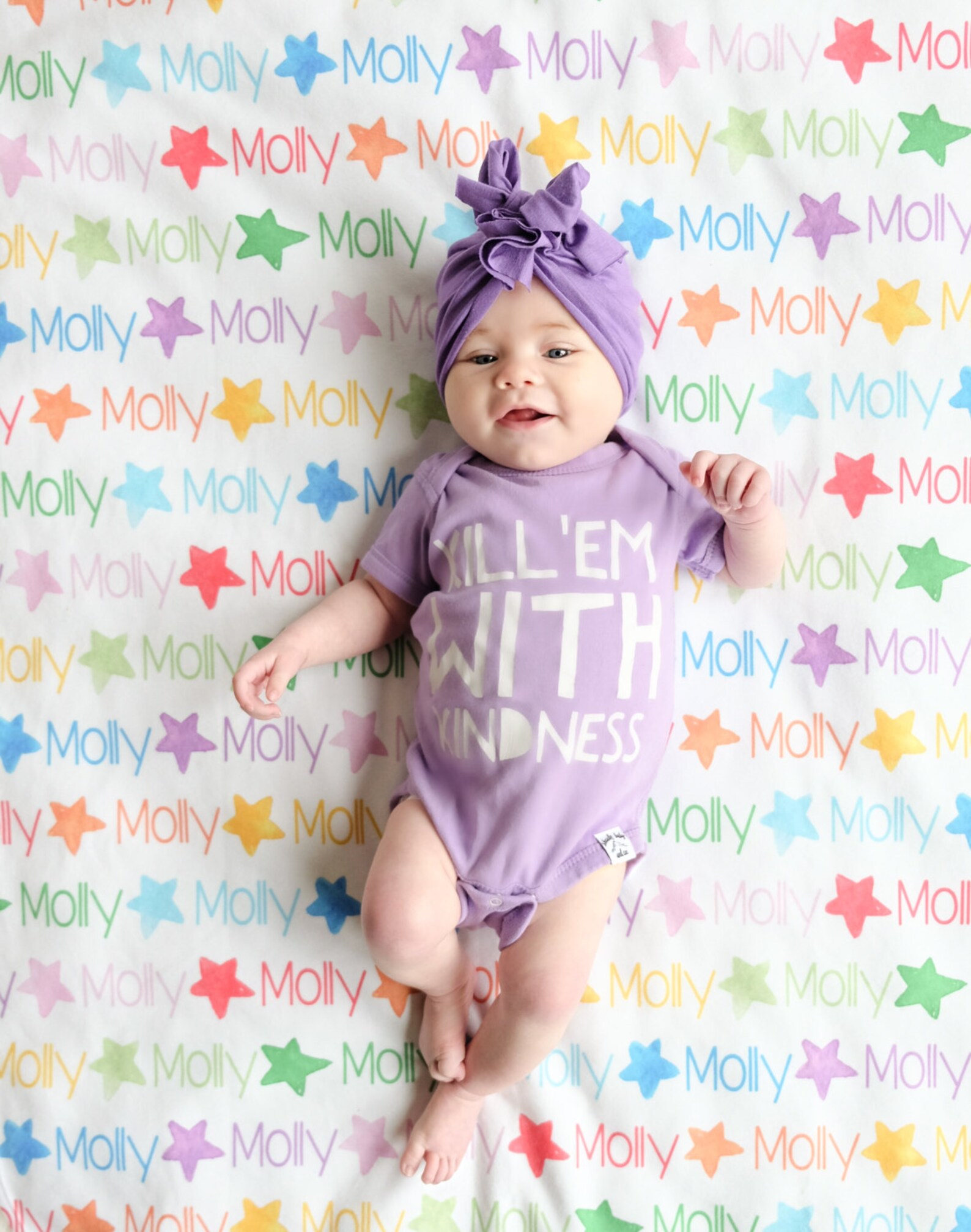 Stars Blanket Baby Name Blanket Personalized Baby Blanket Etsy