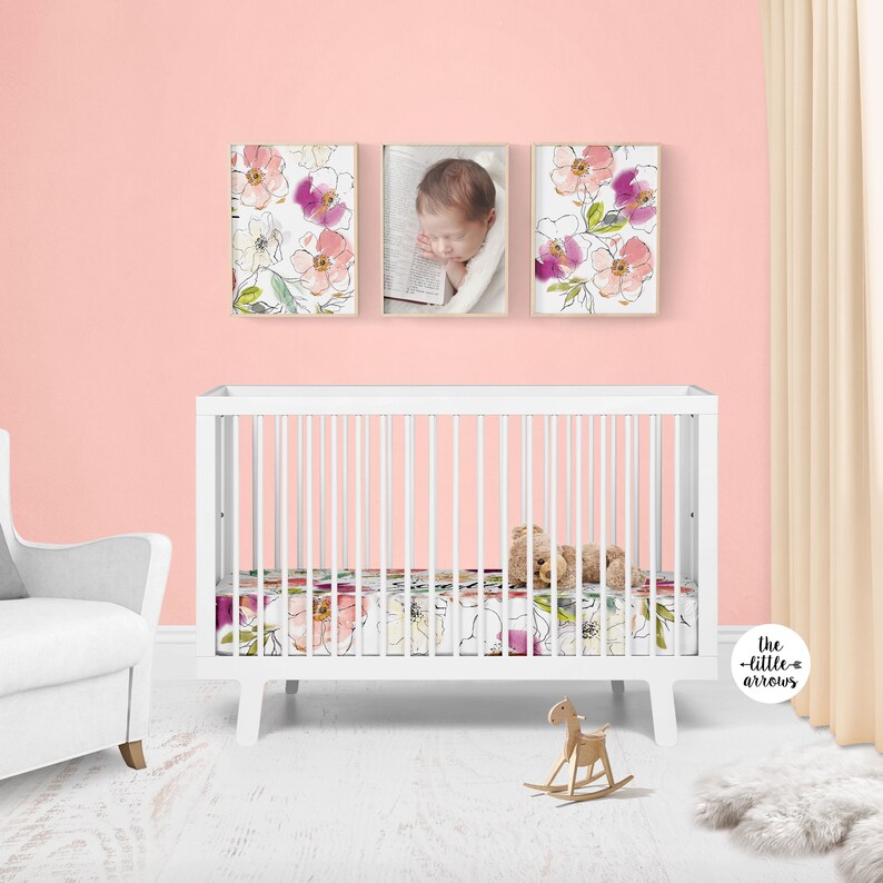 Personalized Crib Sheet Baby Girl Crib Sheet Personalized Etsy