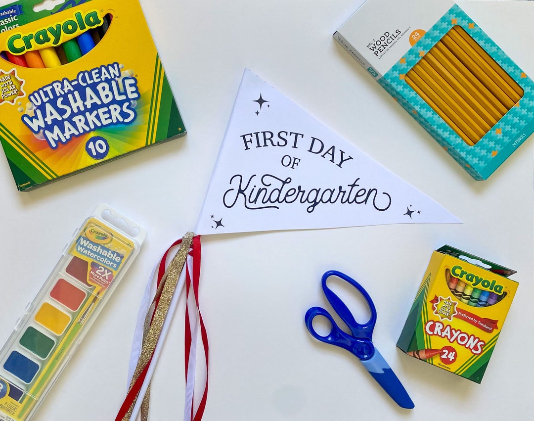 First Day of School Pennant Printable Printable Back to School Sign ...