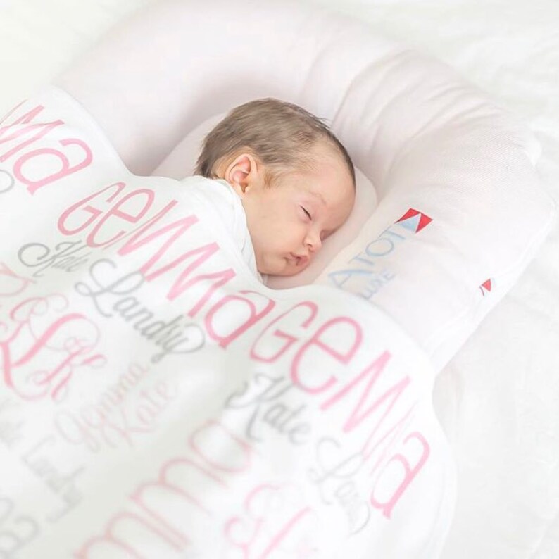 Baby Girl Blanket Monogram Baby Blanket Personalized Baby Etsy