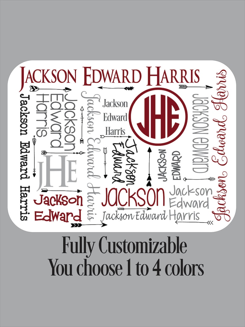 Personalized Boy Blanket Monogram Boy Blanket Personalized Baby Blanket Monogram Baby Boy Blanket Name Blanket Baby Shower Gift image 6