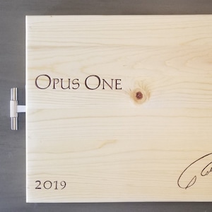 Opus One Wine Box Cutting Board: Handmade Napa Valley Serving Tray