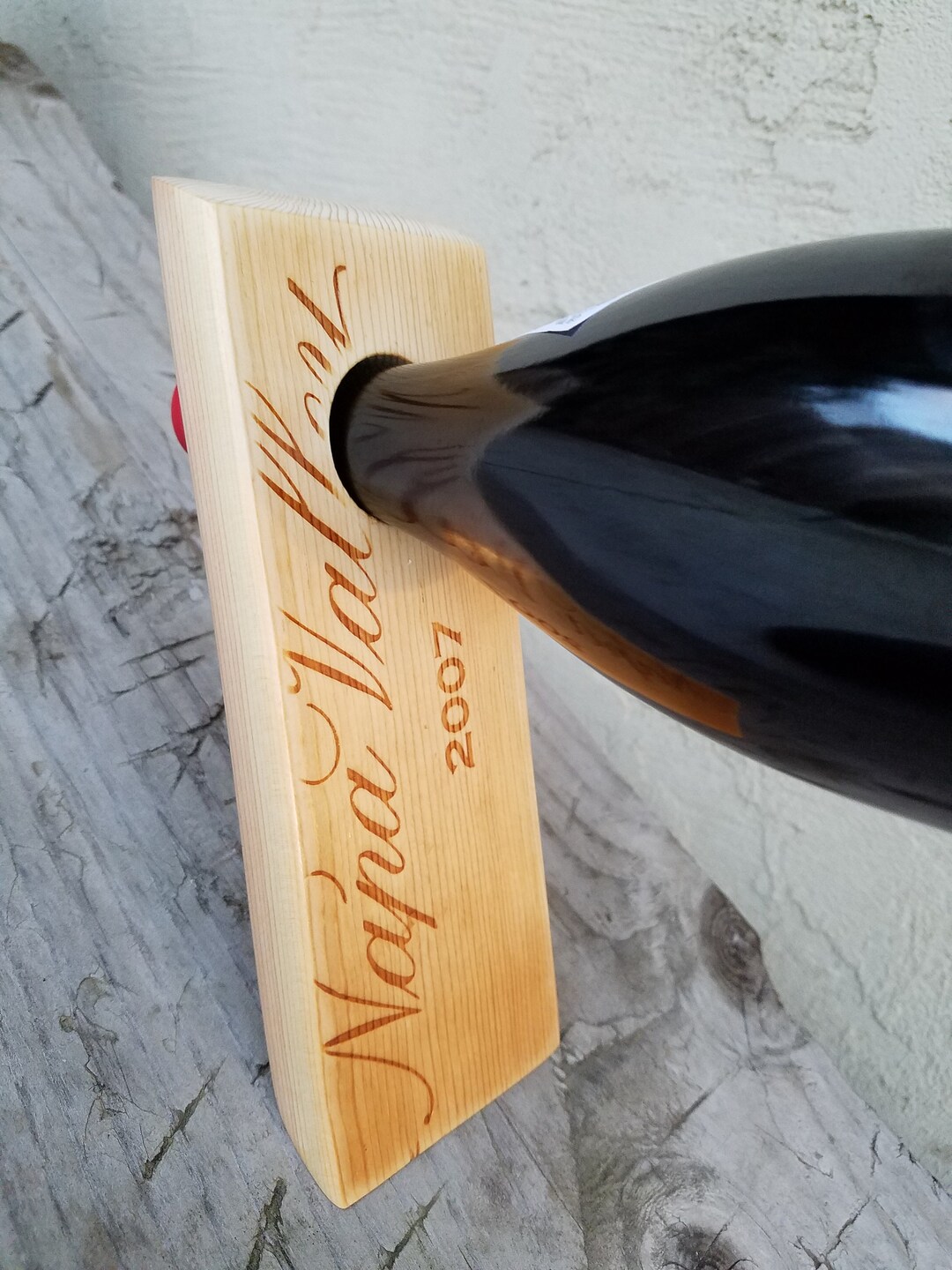 Balanced Wine Holder, Napa Floating Wine Bottle, Wine Country Single