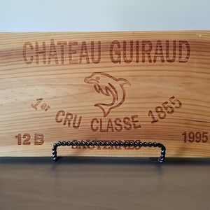 Chateau Guiraud Wine Box Cutting Board: Handmade Farm Style Napa Gift