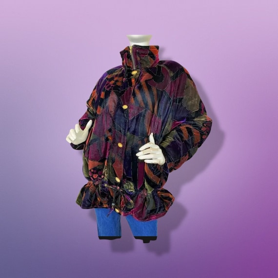 The Klimt Coat 80’s Glam Vintage Velvet Puffer Sk… - image 2