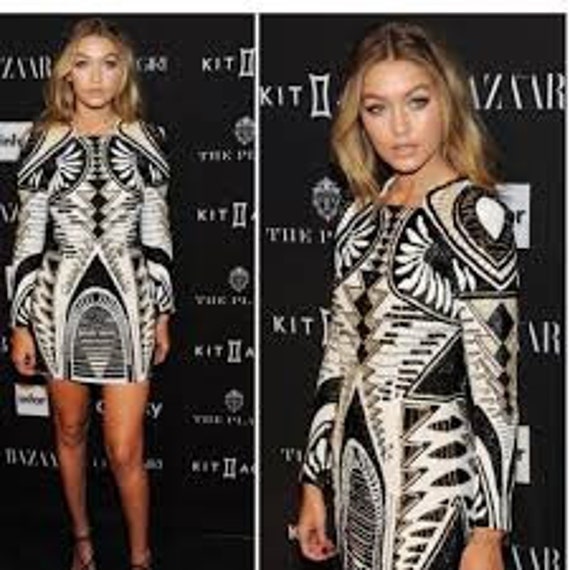balmain fringe dress