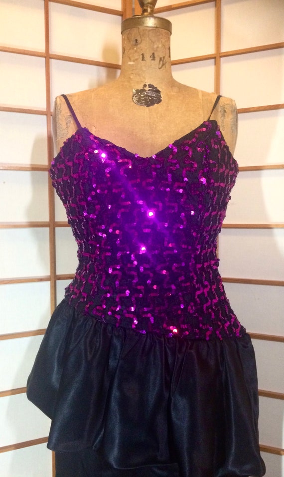 magenta sequin dress